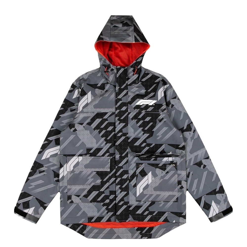F1 Las Vegas Grand Prix Men's Desert Camo Waterproof Jacket Size Large MSRP $275